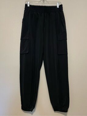 Fabletics Black Cargo Jogger Pants